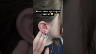 Sizce tek mi 3’lü mü duruyor? 😲 #kupe #takı#stil #moda #kadın