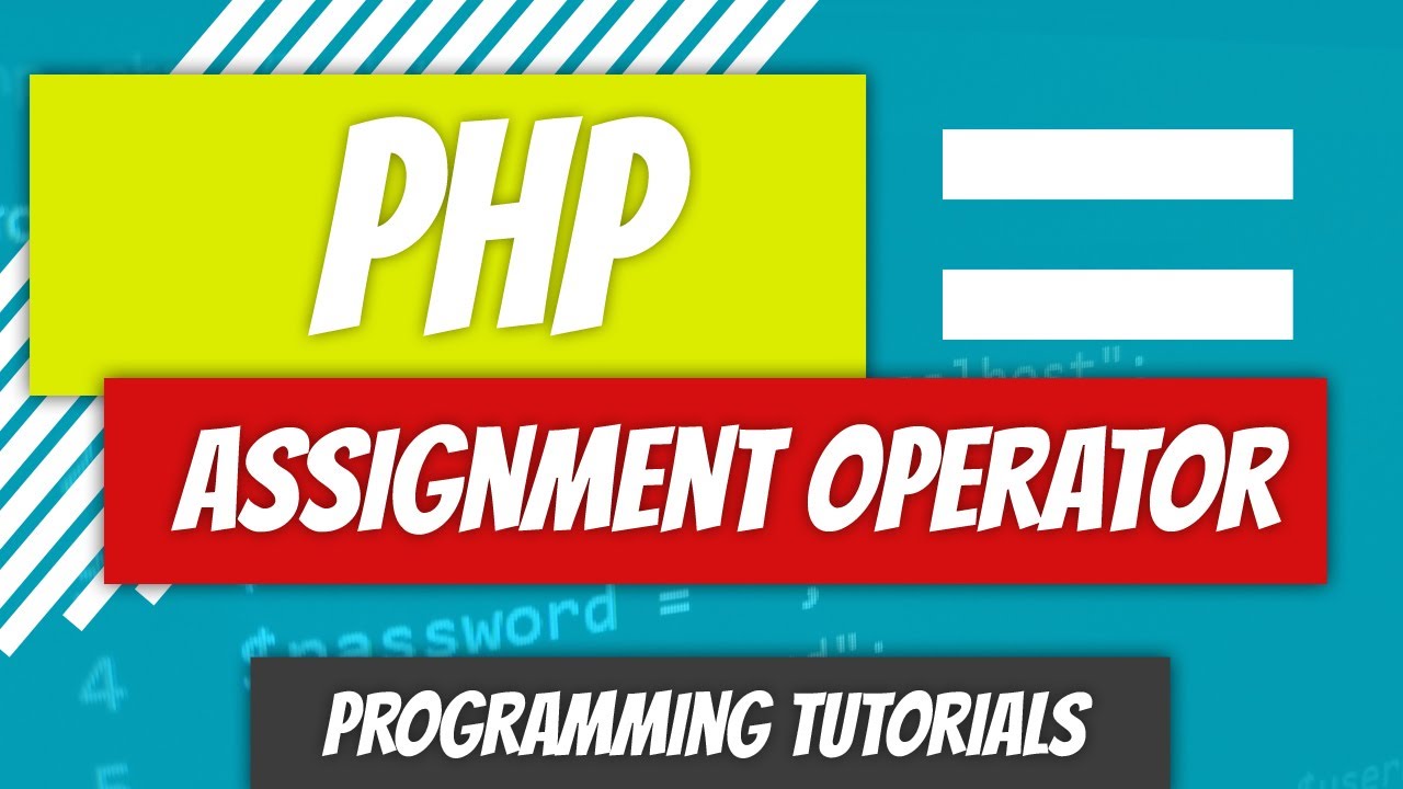 assignment operator expression in php