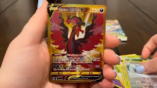 PULLED GOLD MOLTRES FROM BRILLIANT STARS!!🔥🤩💫 #pokemon #pokémon #pokemontcg #packopening #shorts