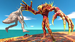 Magma Scourge vs Infernals in Magma Arena - Animal Revolt Battle Simulator