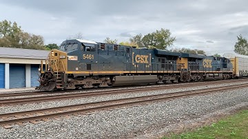 [HD] CSX Q205 Feat. CSXT 5461 “Seaboard System Emblem” Leader - Fairport, NY