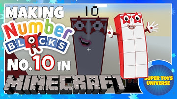 Making NUMBERBLOCK 10 (version 2) in MINECRAFT - CBeebies Numberblocks