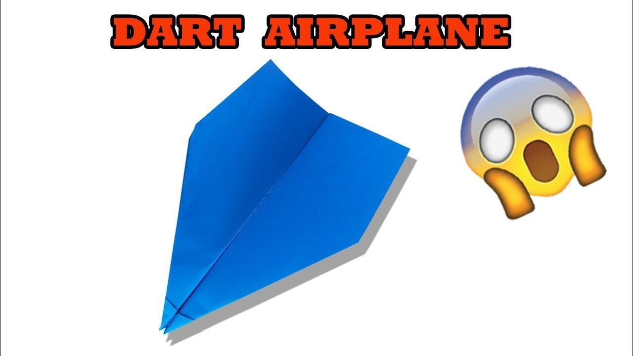 How to fold A Cool Dart Paper airplane YouTube