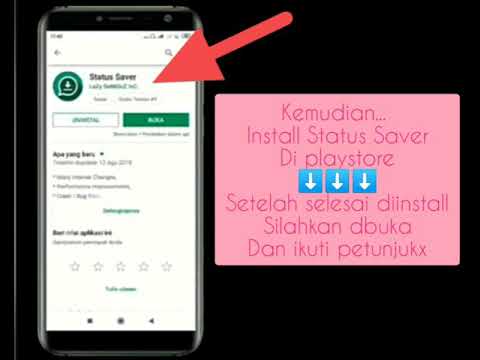 Cara menyimpan status vidio wa di galeri hp - YouTube