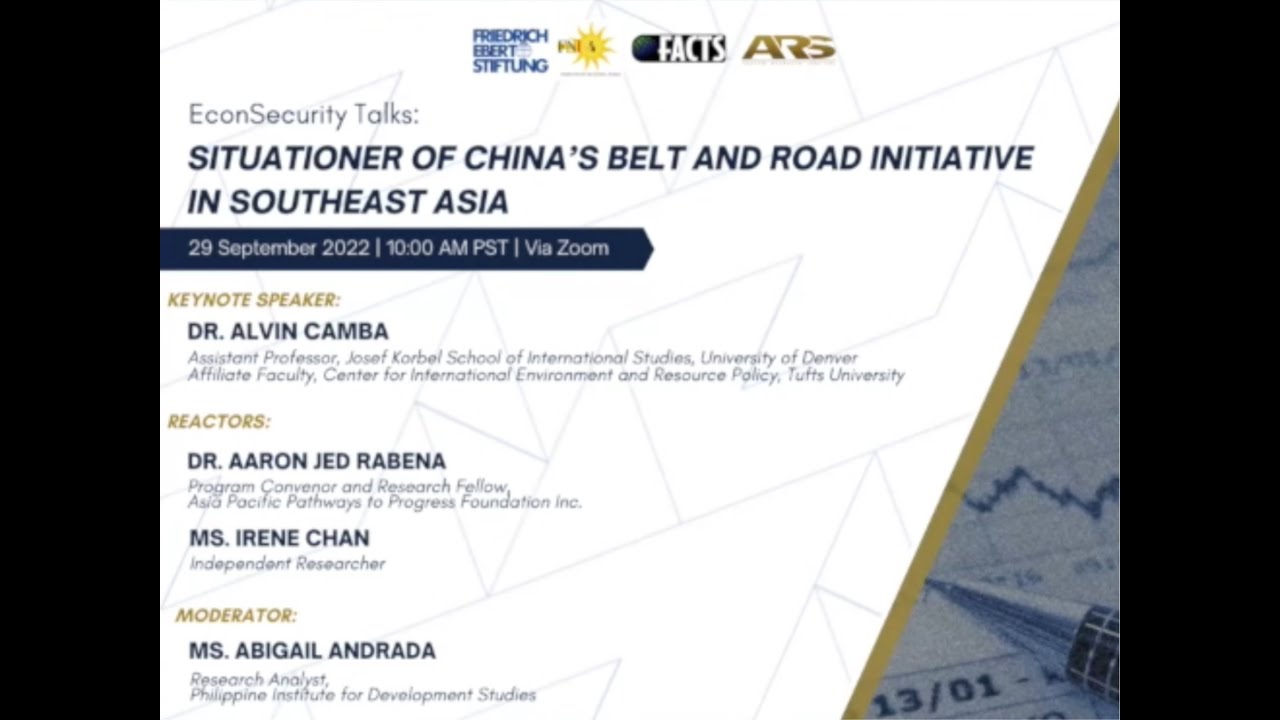 Situationer of China's Belt and Road Initiative in Southeast Asia (2/4 ...