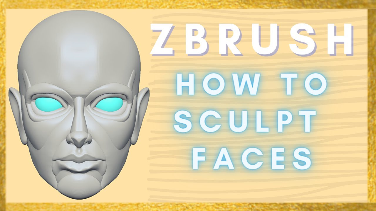 sculpting a cartoon face in zbrush