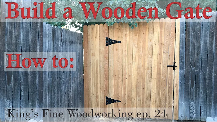 24 - How to Build a Wooden Gate in a 6 Foot Cedar Fence