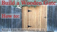 24 - How to Build a Wooden Gate in a 6 Foot Cedar Fence