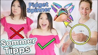 Sommer Tipps & Must Haves! Off Shoulder Hack, Fidget Spinner Tricks | Mamiseelen