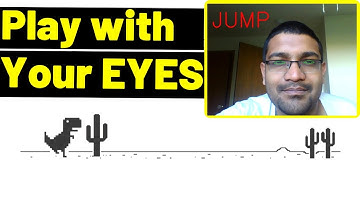 Play Dino Game with your Eyes - Blink Detection using OpenCV Python Dlib PyAutoGui