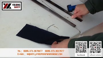 The testing process of  fire retardant fabric ----virtical burning method