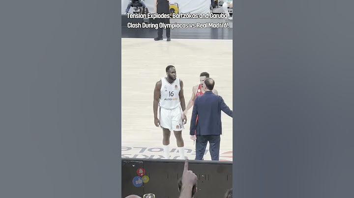 Tension Explodes: Bartzokas and Garuba Clash During Olympiacos vs Real Madrid!"