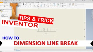 Inventor How To Dimension Break Line