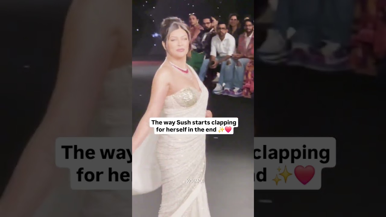 sushmita sen ramp walk in heavy saree।