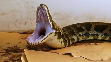 What Happens When a Giant Python Sheds Its Skin – Real Footage