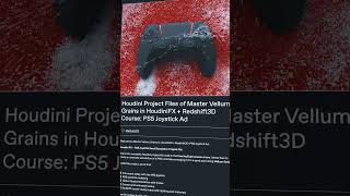 Master Vellum Grains in HoudiniFX + Redshift3D: PS5 Joystick Ad