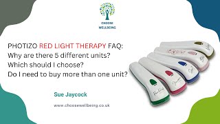 Which Photizo Red Light Therapy Unit Should I Choose? Why Are There 5 Different Models?