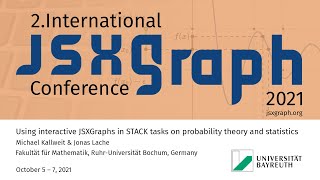 Using interactive JSXGraphs in STACK tasks on probability theory and statistics