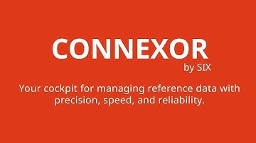 CONNEXOR, Your Cockpit for Managing Reference Data with Precision, Speed, and Reliability