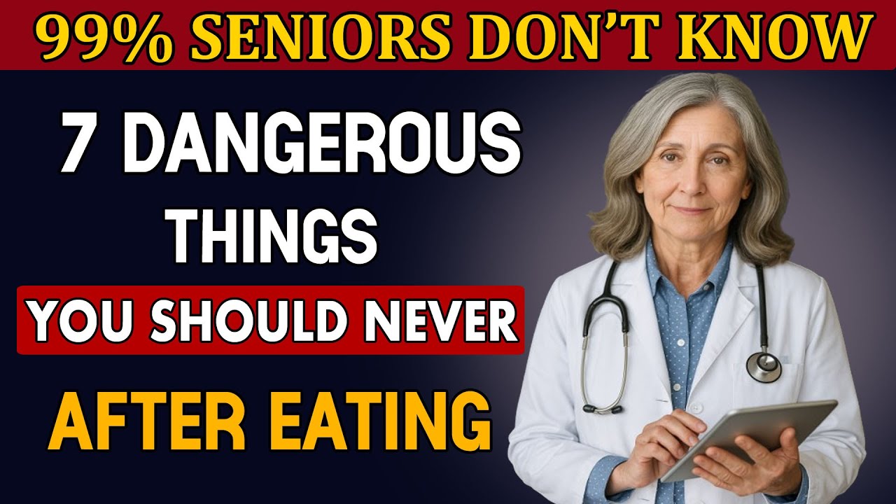 7 Dangerous Things You Should Never Do After Eating | Senior Health ...