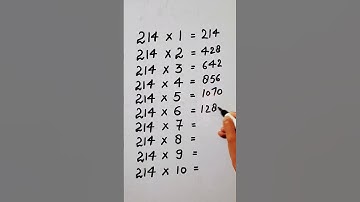 write the Table of 214 in 20 second only..#hack #maths #mathshack ‎@study_care0 