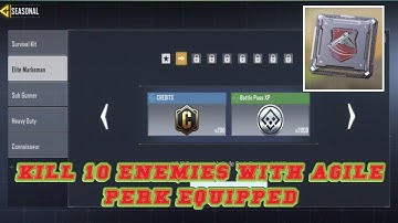 KILL 10 ENEMIES WITH AGILE PERK EQUIPPED IN COD MOBILE | AGILE PERK IN CALL OF DUTY | JB HUNTERS COD