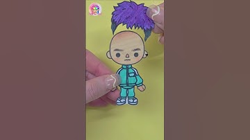 Squid Game 2 Thanos Tocaboca Drawing #player230 #paperdiy