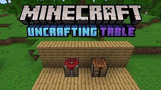 Famous Uncrafting Table Addon for Minecraft Net Worth