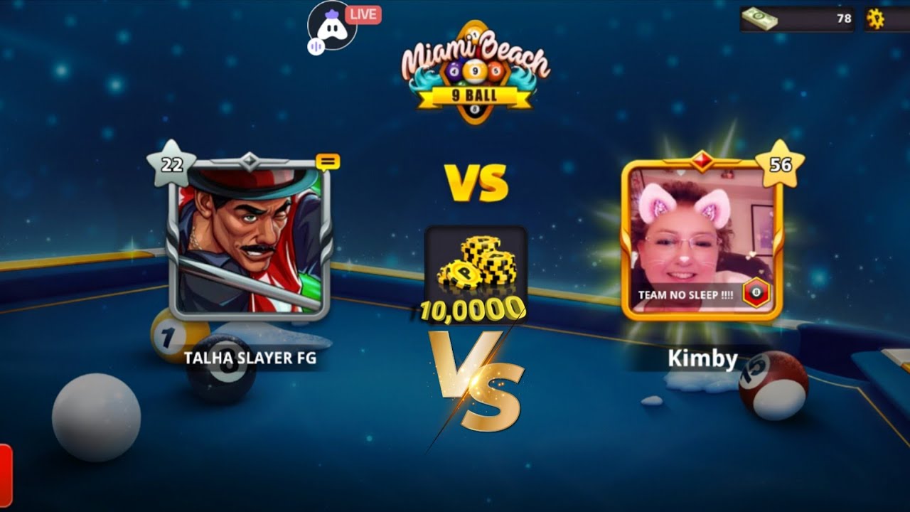 TALHA SLAYER FF IS LIVE 8 BALL POOL