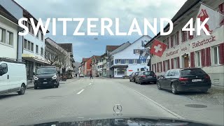 🇨🇭Driving Switzerland 4K - Laufenburg -Kaisten -Frick -Wittnau -Rothenfluh -Anwil -Kienberg