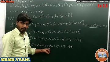 Class 9, Maths, Ch-2, Polynomials and factorisation, Ex 2.5, Q. No 12