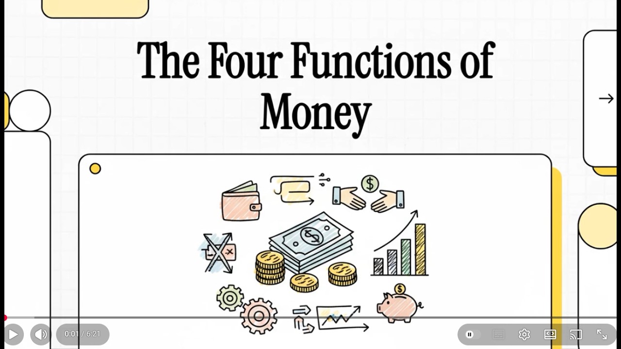 3.1 IGCSE Economics: Four Functions of Money - YouTube