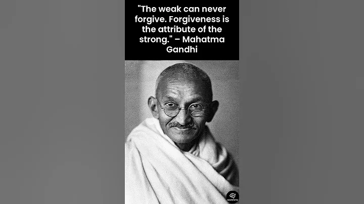 Gandhi on forgiveness 🕊️ Only the strong can forgive. #history #quotes #forgiveness