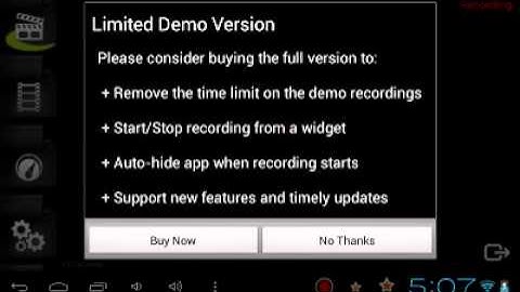 Small data usage video