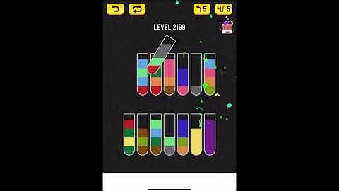 water sort puzzle level 2199