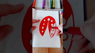 Mi̇ni̇ Çi̇zi̇m Defteri̇ Uğur Böceği̇ Çi̇zi̇mi̇