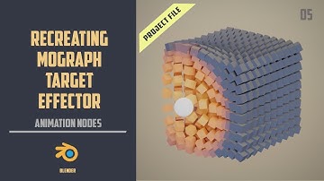 Recreating Mograph tools in Animation nodes -05-Target effector [BLENDER 2.8+]