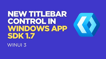 Title Bar Customization using Windows App SDK 1.7 | Winui 3 & C#