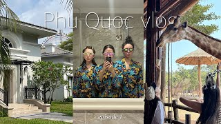 Vlog 푸꾸옥 브이로그 01 🫧🦒 | 엉망진창 여행 브이로그 | 빈펄 원더월드 푸꾸옥 | 베트남 귀청소 | 빈펄 사파리 | 인어쇼 | 맛집 관광지 다 알려줌 | 아줌마들 여행