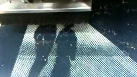 cnc router halftone image in progress