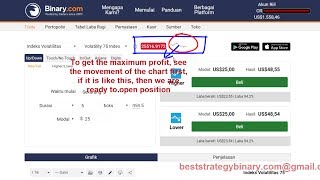 The secret trading strategy in binary com, How to get $2500 in 2 minutes