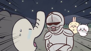 【ちいかわ】象よ、俺とにらめっこしようぜ🐘