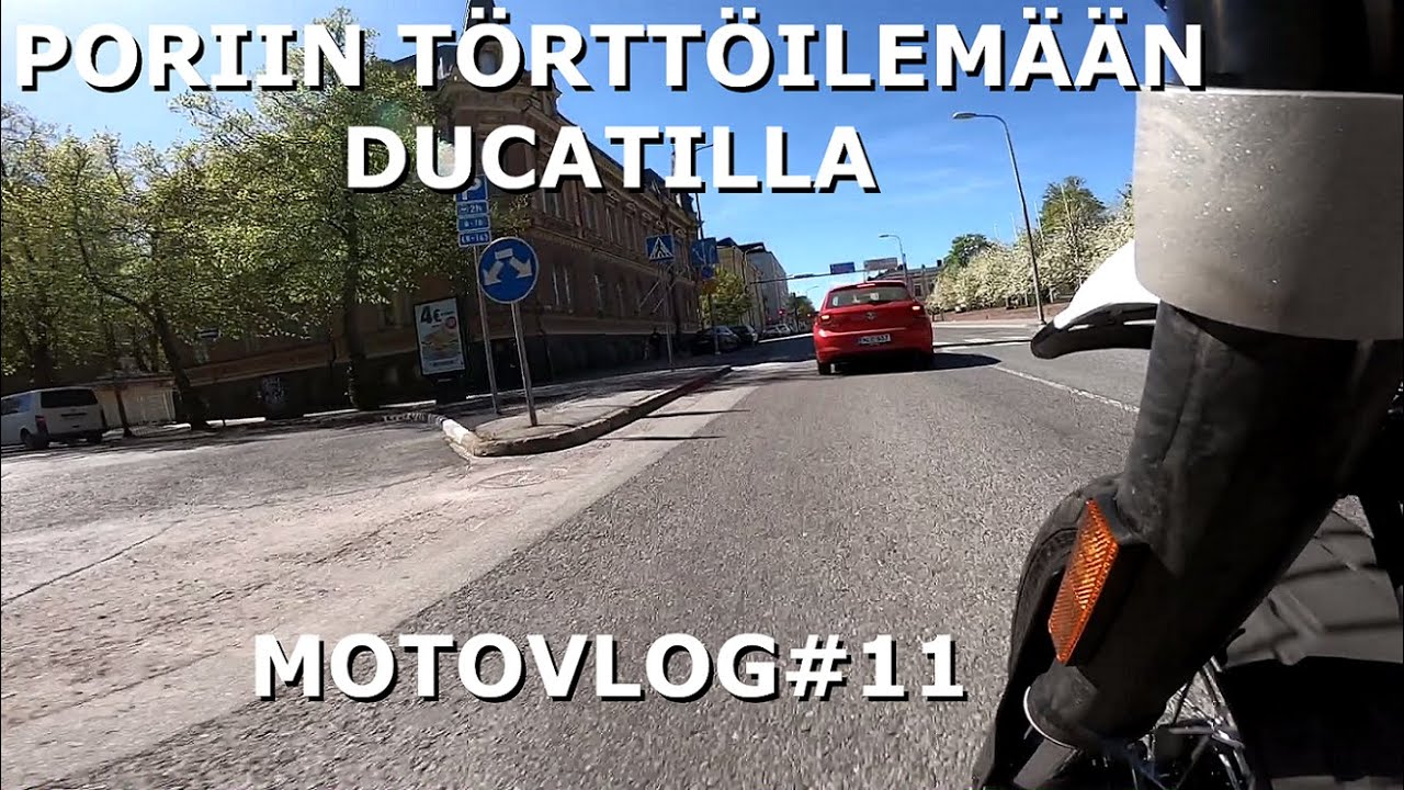 Harjavallasta Porin keskustaan törttöilemään prätkällä. Motovlog #11