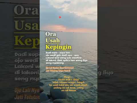 Ora Usah Kepengin Werno2 Sak Murwate Wae Jangkauanluas Janganlupasubscribe Storytime