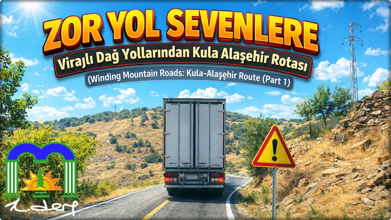 #0309 🚗 🔹 Zor Yol Sevenlere; Virajlı Dağ Yollarından  Kula Alaşehir Rotası  [1/2]  @kmldere