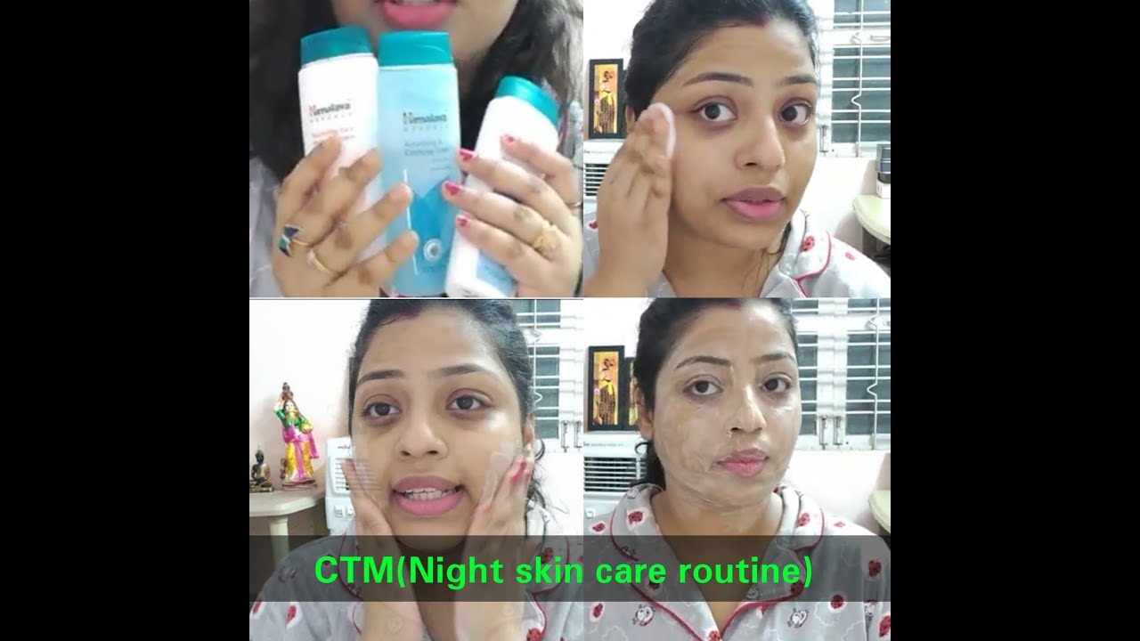CTM Using HIMALAYA Products Only// 3 Steps Easy Night Skin Care Routine