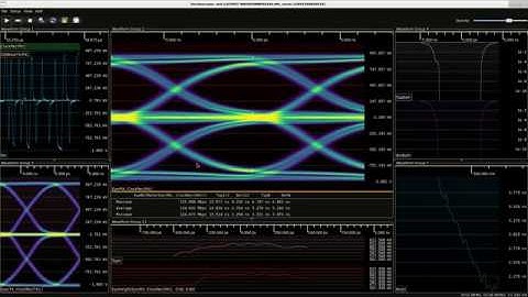 glscopeclient demo - analysis of full duplex 100 Mbit Ethernet