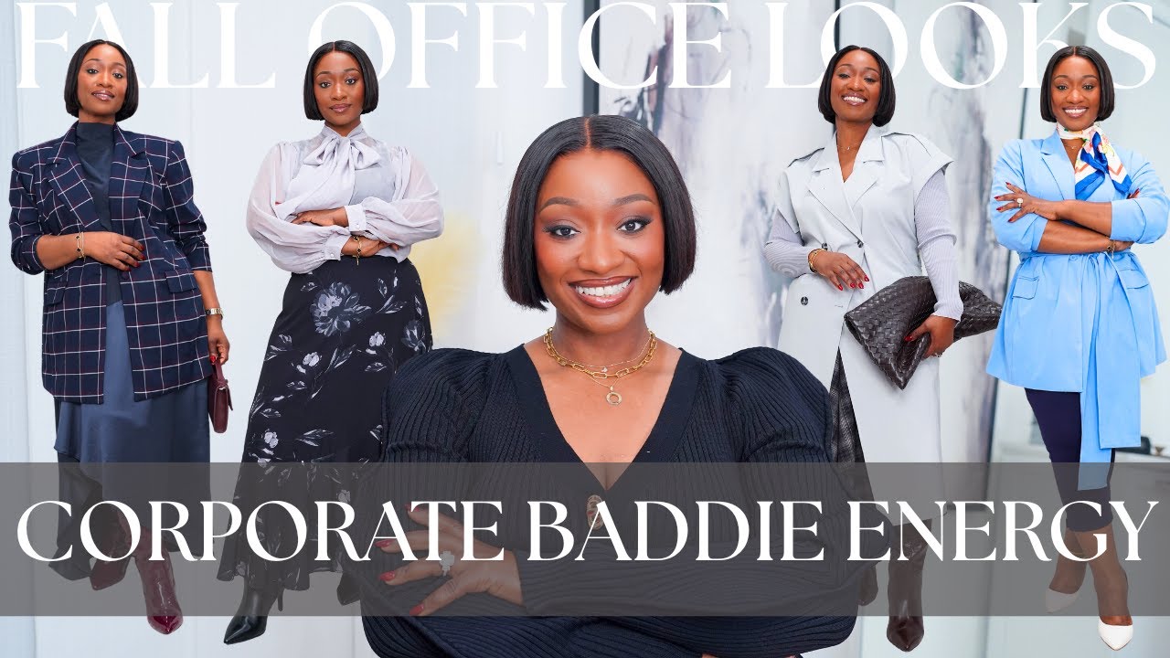 How to Nail the Corporate Baddie Look | Chic Fall Office Style - YouTube