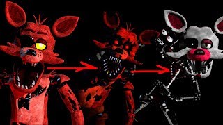 ВСЕ СКРИМЕРЫ ФОКСИ FNAF 1 2 3 4 5 6 7 + FANGAME - JUMPSCARES FOXY FNAF + FANGAME