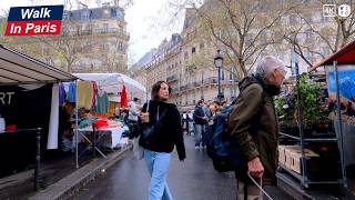 Walk in Paris on Easter Sunday morning (4K)